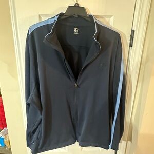 Men’s STARTER Navy Blue Lightweight Softshell Zipper Jacket size 3X